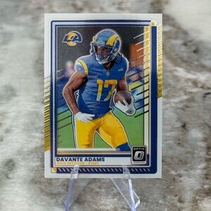 🔥 2025 Davante Adams Panini Donruss Optic Card. Los Angeles rams